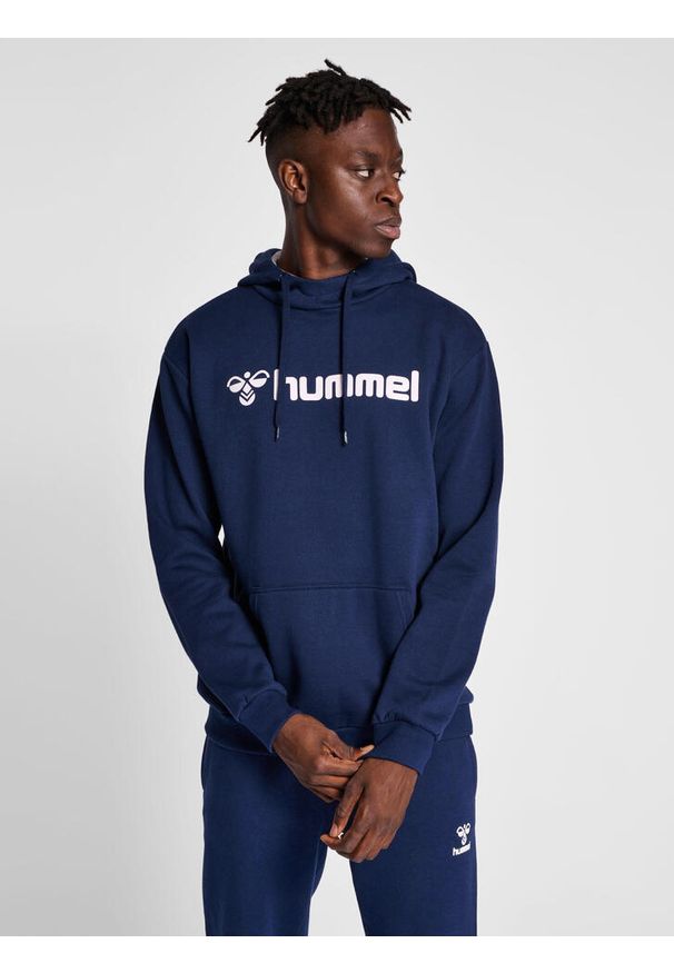 Bawełniana bluza z kapturem Hummel Mover. Typ kołnierza: kaptur. Kolor: niebieski. Materiał: bawełna