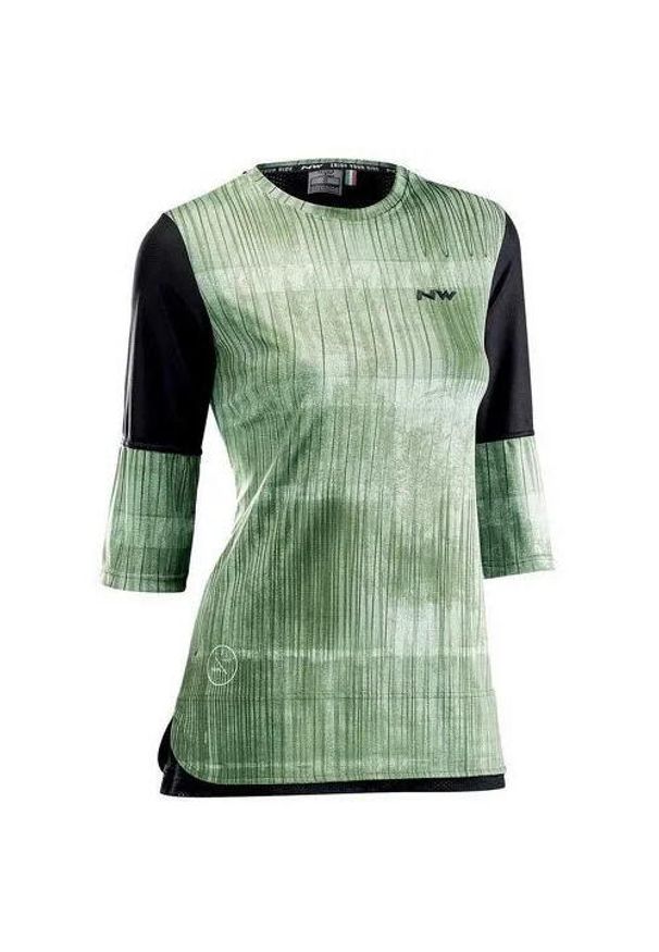 NORTHWAVE - Damski jersey Northwave Edge. Kolor: zielony. Materiał: jersey. Sport: kolarstwo