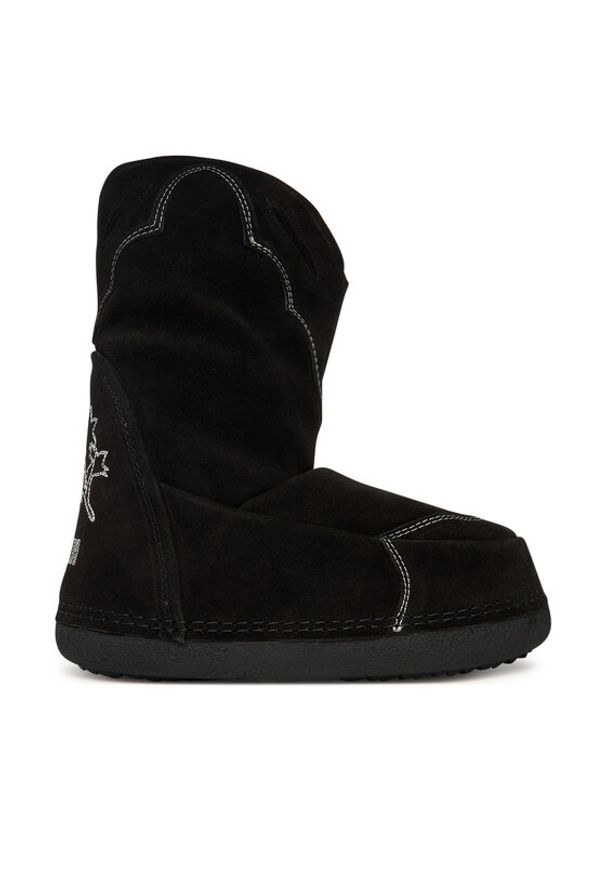 Inuikii Śniegowce Cowboy Emboidery 1002.024.0031 Czarny. Kolor: czarny. Materiał: skóra, zamsz