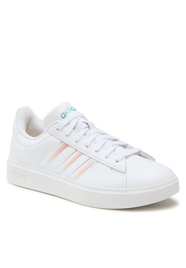 Adidas - adidas Buty Grand Court Cloudfoam IE1868 Biały. Kolor: biały. Materiał: skóra. Model: Adidas Cloudfoam