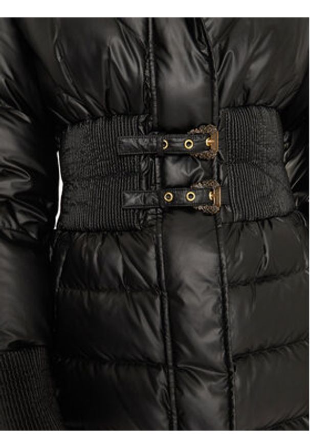 Versace Jeans Couture Płaszcz zimowy 77HAUD15 Czarny Slim Fit. Kolor: czarny. Materiał: syntetyk. Sezon: zima