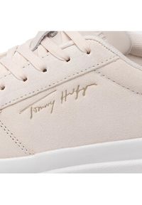 TOMMY HILFIGER - Tommy Hilfiger Sneakersy Th Signature Suede Sneaker FW0FW06518 Beżowy. Kolor: beżowy. Materiał: skóra, zamsz #5