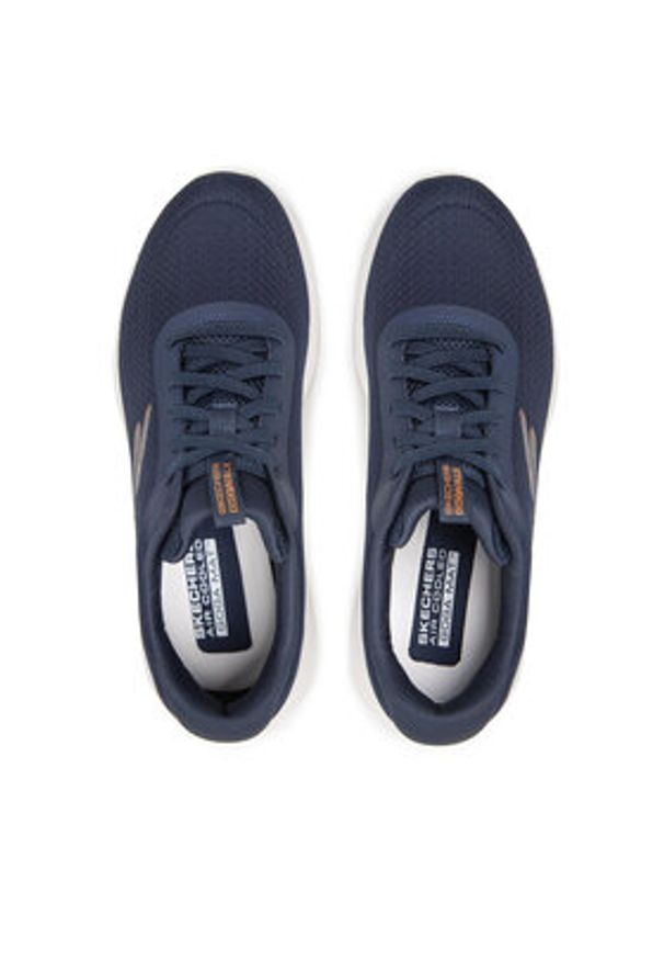 skechers - Skechers Sneakersy Go Walk Max 216281/NVOR Granatowy. Kolor: niebieski. Materiał: materiał