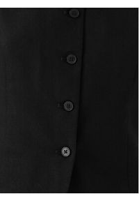 only - ONLY Kamizelka garniturowa Goa 15363724 Czarny Regular Fit. Kolor: czarny. Materiał: len #4