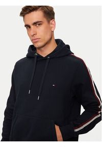 TOMMY HILFIGER - Tommy Hilfiger Bluza Global Stripe MW0MW37225 Granatowy Regular Fit. Kolor: niebieski. Materiał: bawełna