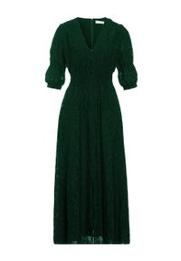 IVY & OAK - Ivy Oak Sukienka MARGARITA kolor zielony maxi rozkloszowana. Kolor: turkusowy. Typ sukienki: rozkloszowane. Długość: maxi #4