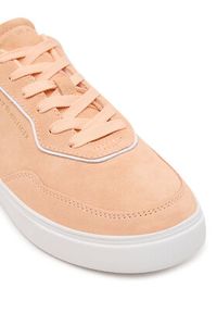 TOMMY HILFIGER - Tommy Hilfiger Sneakersy Casual FW0FW08898 Pomarańczowy. Okazja: na co dzień. Kolor: pomarańczowy. Materiał: zamsz, skóra #4