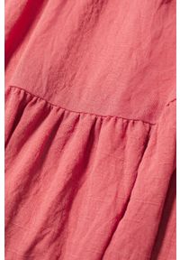 mango - Mango Sukienka CASIMIRA kolor czerwony midi rozkloszowana. Kolor: czerwony. Materiał: materiał. Typ sukienki: rozkloszowane. Długość: midi #7