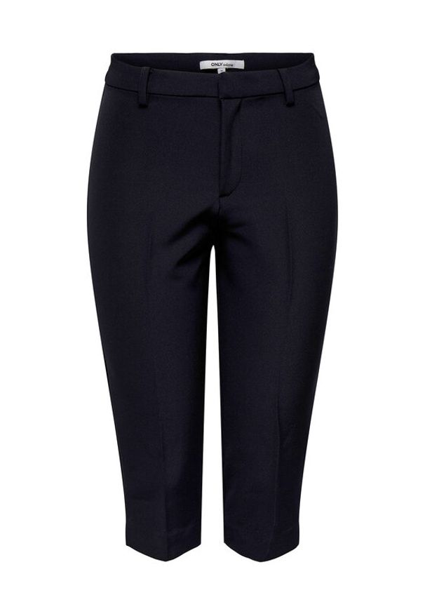 only - ONLY Spodnie capri Gitta 15349571 Czarny Slim Fit. Kolor: czarny. Materiał: syntetyk