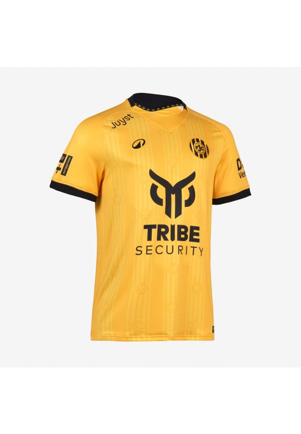 KIPSTA - Koszulka piłkarska autentyczna Kipsta Roda JC 25/26 domowa. Kolor: żółty, pomarańczowy, wielokolorowy. Materiał: poliester, tkanina, elastan, materiał, prążkowany. Sport: piłka nożna