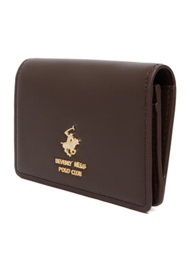Beverly Hills Polo Club Portfel CWBEO-BHPC-W1-006-SS26 Brązowy ciemny. Kolor: brązowy. Materiał: skóra