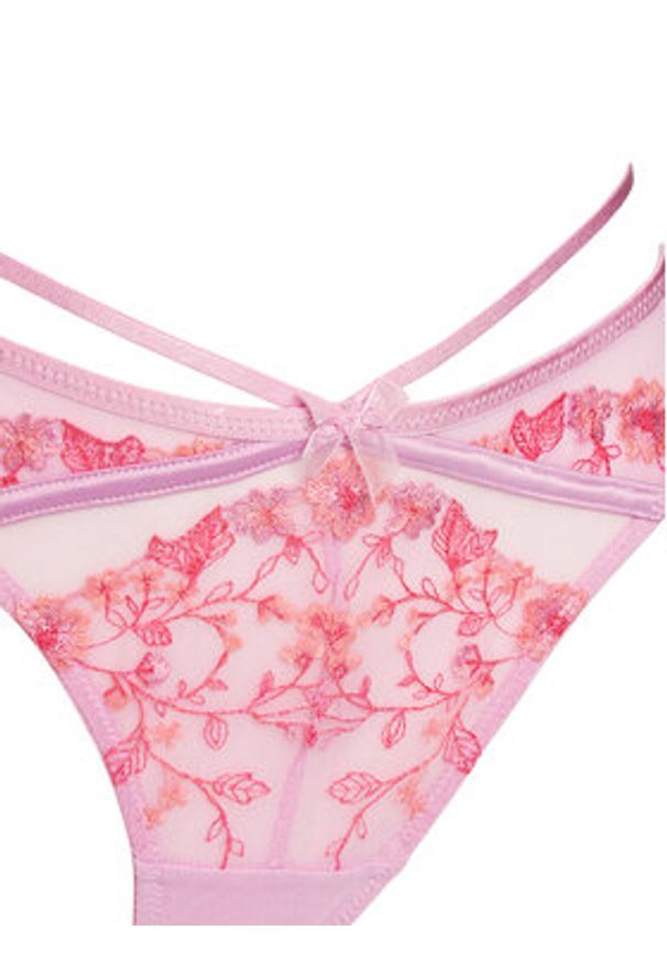 Hunkemöller Stringi Lillia 204602 Fioletowy. Kolor: fioletowy. Materiał: syntetyk