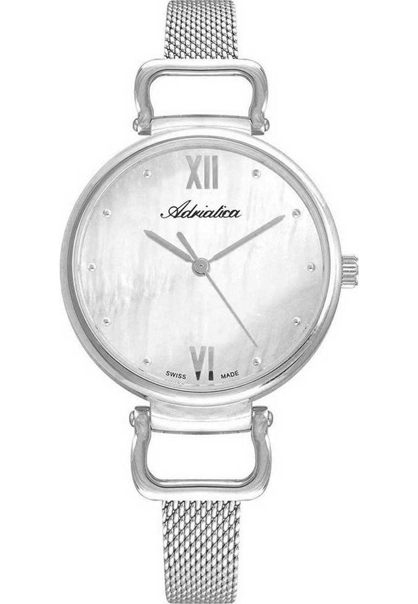 Zegarek Adriatica Zegarek damski Adriatica A3745.518FQ srebrny. Kolor: srebrny