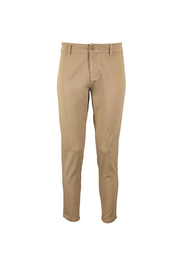 SOL'S - Chinosy Damskie Jules 7/8. Kolor: niebieski, wielokolorowy, brązowy. Materiał: dresówka