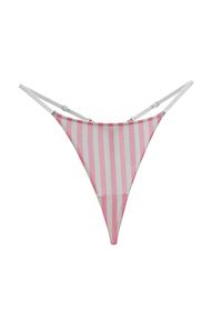 Intica - Stringi z łańcuszkiem elegancka bielizna na specjalne okazje Kataleya. Kolor: różowy. Materiał: tkanina