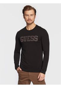 Longsleeve Guess. Kolor: czarny. Długość rękawa: długi rękaw #1