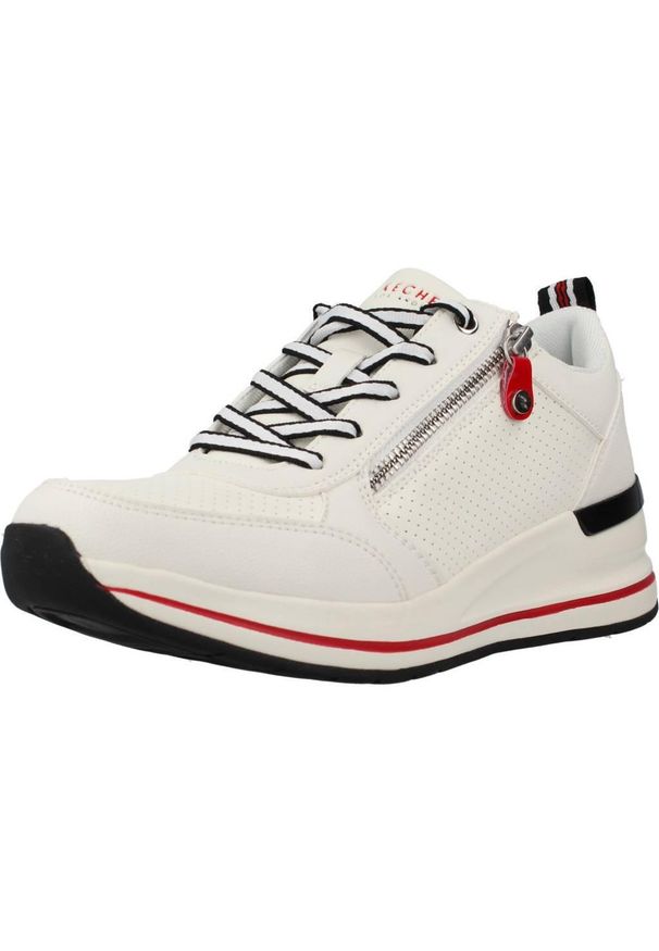 skechers - Kapcie SKECHERS BILLION 2 Biały. Kolor: biały. Materiał: syntetyk, tkanina
