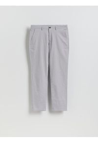 Reserved - Spodnie chino slim fit - jasnoszary. Kolor: szary. Materiał: tkanina, bawełna #1