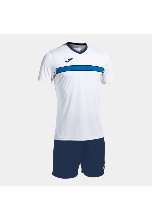Zestaw koszulka treningowa i spodenki Joma Victory. Kolor: wielokolorowy, niebieski, biały. Sport: piłka nożna