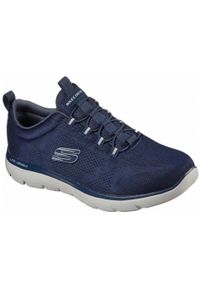 skechers - Buty sportowe męskie Skechers Summits-Louvin SLIP-ON. Zapięcie: bez zapięcia. Kolor: niebieski