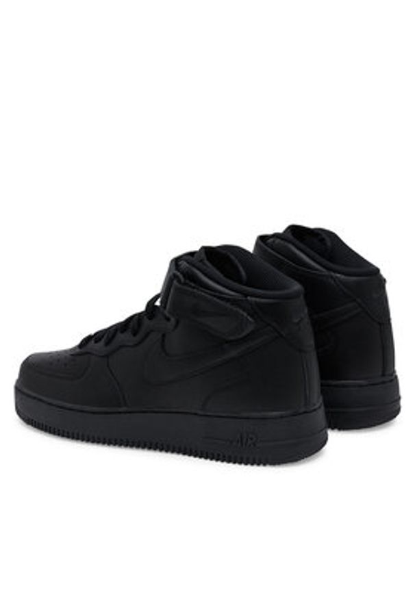 Nike Sneakersy Air Force 1 '07 Mid CW2289 001 Czarny. Kolor: czarny. Materiał: skóra. Model: Nike Air Force