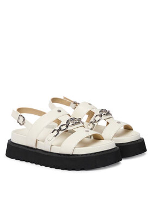Pinko - PINKO Sandały Kate 06 SD0517 P001 Biały. Kolor: biały. Materiał: skóra