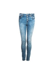 Guess Jeansy "Skinny High". Stan: podwyższony. Materiał: jeans. Wzór: aplikacja #1