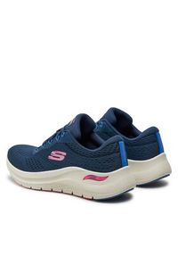 skechers - Skechers Sneakersy Arch Fit 2.0-Big League 150051/NVMT Granatowy. Kolor: niebieski. Materiał: mesh, materiał