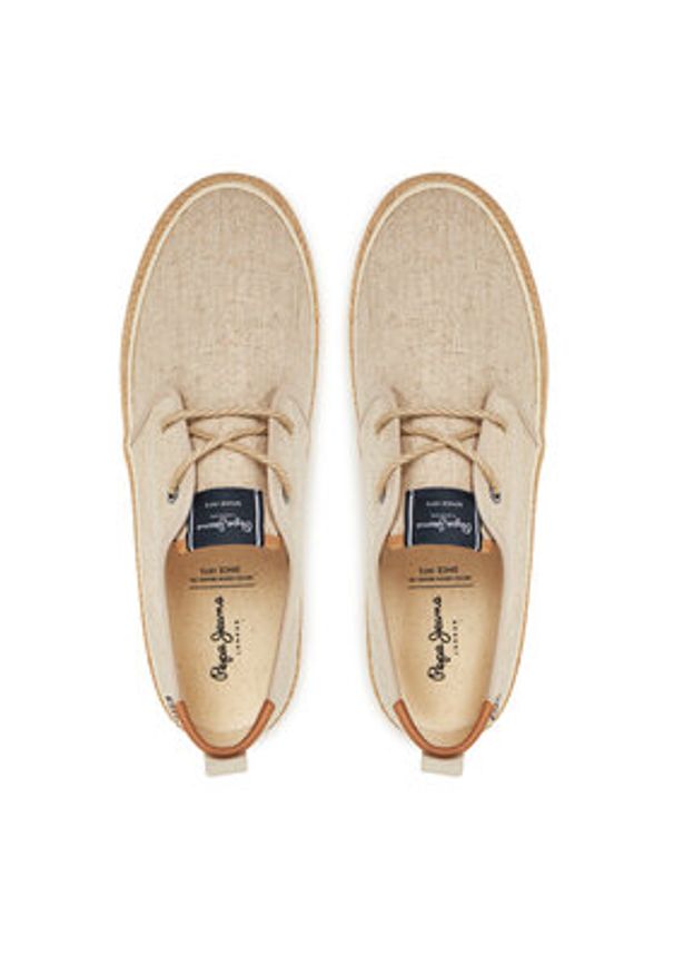Pepe Jeans Espadryle PMS10330 Écru. Materiał: materiał