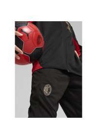Puma - Młodzieżowe spodnie treningowe AC Milan PUMA Black For All Time Red. Kolor: czerwony, wielokolorowy, czarny