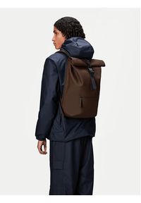 Rains Plecak Rolltop Rucksack W3 13320 Brązowy. Kolor: brązowy. Materiał: materiał #5