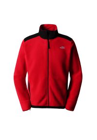 Bluza The North Face Polartec Alpine 200 0A7WWL54A1 - czerwona. Kolor: czerwony. Materiał: polar, poliester. Sezon: zima, jesień. Styl: klasyczny. Sport: narciarstwo