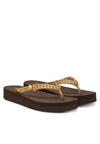 MICHAEL Michael Kors Japonki Zaza 40S5ZAFA1B Brązowy. Kolor: brązowy. Materiał: syntetyk #4