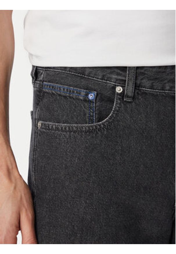 Karl Lagerfeld Jeans Szorty jeansowe B2M10077 Szary Straight Fit. Kolor: szary. Materiał: bawełna