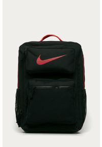 Nike - Plecak. Kolor: czarny. Materiał: poliester, materiał. Wzór: nadruk #1