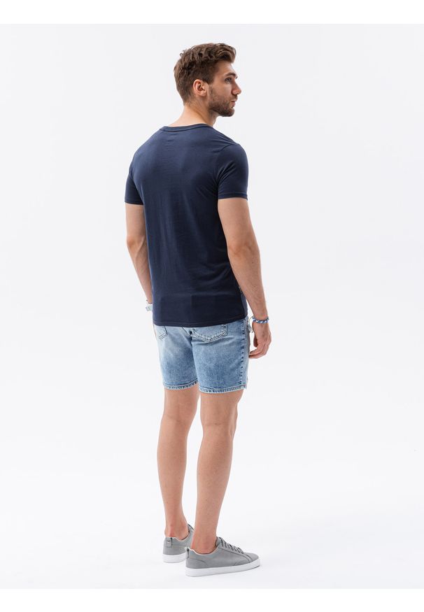 Niebieski t-shirt Ombre Clothing