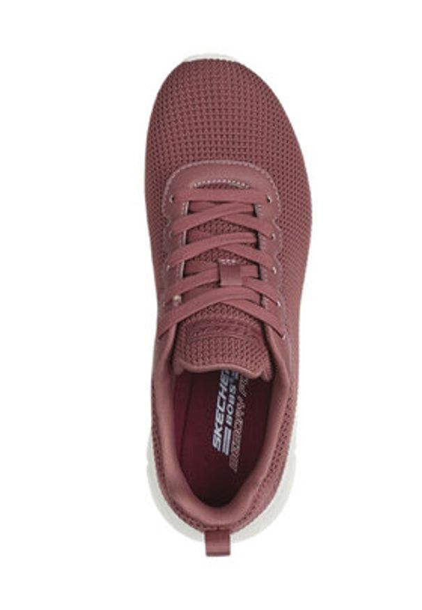 skechers - Skechers Sneakersy 117346/ROS Bordowy. Kolor: czerwony. Materiał: materiał