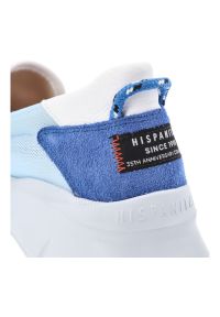 Niebieskie Półbuty Hispanitas Modne Wsuwane Obuwie Damskie. Okazja: na co dzień. Zapięcie: bez zapięcia. Kolor: niebieski. Materiał: skóra, mesh. Styl: casual #8