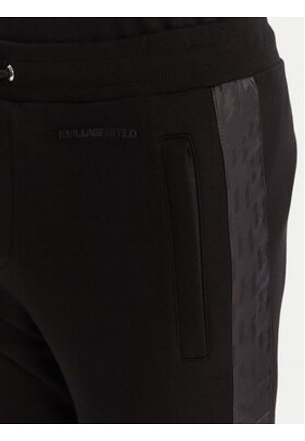 Karl Lagerfeld - KARL LAGERFELD Spodnie dresowe 705036 554910 Czarny Slim Fit. Kolor: czarny. Materiał: bawełna