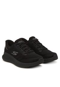 skechers - Skechers Sneakersy Go Walk Now-Payton 216375/BBK Czarny. Kolor: czarny. Materiał: materiał #3
