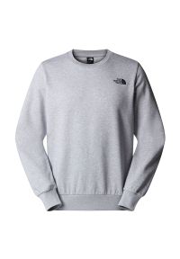 Bluza męska The North Face Simple Dome Crew 0A89FBDYX1 - szara. Okazja: na co dzień. Typ kołnierza: bez kaptura. Kolor: szary. Materiał: poliester, bawełna, materiał. Styl: casual, klasyczny #1