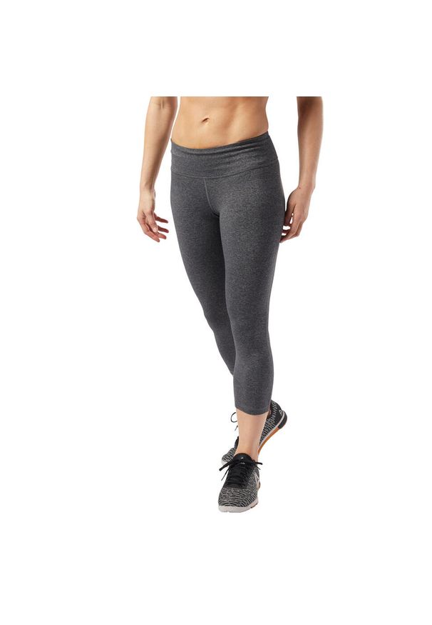Spodnie treningowe damskie Reebok OS Lux 34 Tight 20. Kolor: szary