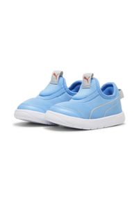 Puma - Sneakersy dla małych dzieci PUMA Courtflex v3 Slip On. Zapięcie: bez zapięcia. Kolor: niebieski, wielokolorowy, szary