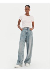 Guess T-Shirt W6RI22 KA0H1 Różowy Slim Fit. Kolor: różowy. Materiał: bawełna #4