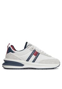 Tommy Jeans Sneakersy Tjm Runner Leather Outsole EM0EM01315 Granatowy. Kolor: niebieski. Materiał: materiał, mesh #1