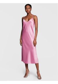 BOSS - Boss Sukienka koktajlowa Dechana 50482508 Różowy Slim Fit. Kolor: różowy. Materiał: syntetyk. Styl: wizytowy