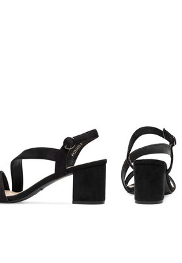 Clara Barson Sandały AK250423-3 Czarny. Kolor: czarny. Materiał: materiał