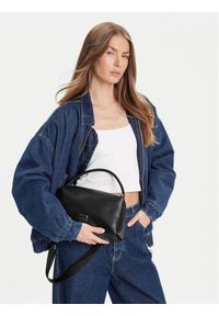 Tommy Jeans Torebka Tjw American Cool Shoulder Bag AW0AW17531 Czarny. Kolor: czarny. Materiał: skórzane #1
