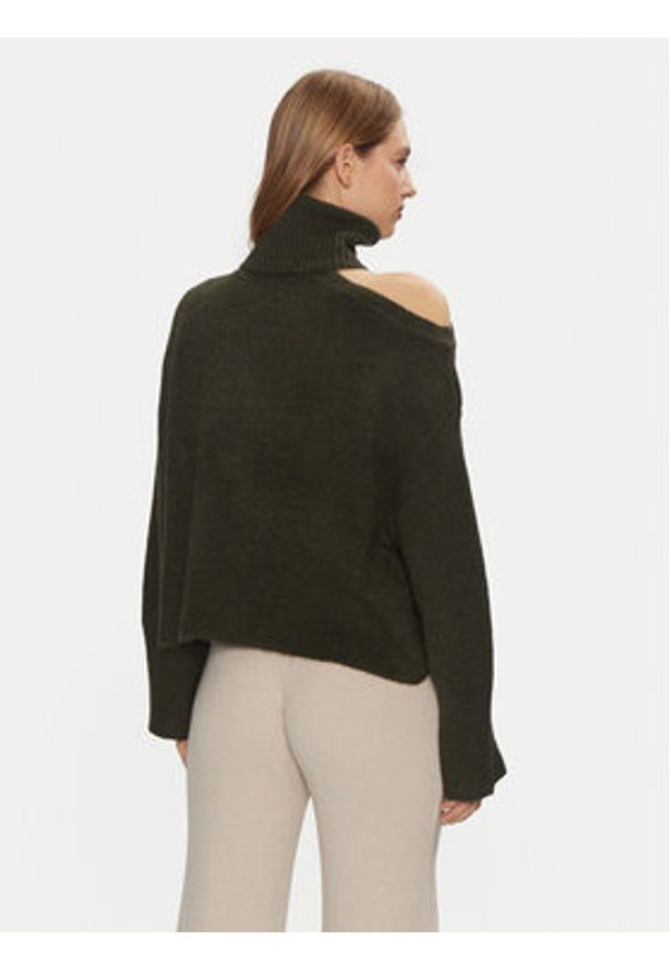 JDY Golf Debbie 15339501 Zielony Regular Fit. Typ kołnierza: golf. Kolor: zielony. Materiał: syntetyk