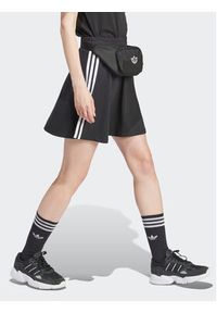 Adidas - adidas Spódnica trapezowa 3-Stripes IU2526 Czarny Loose Fit. Kolor: czarny. Materiał: bawełna #6